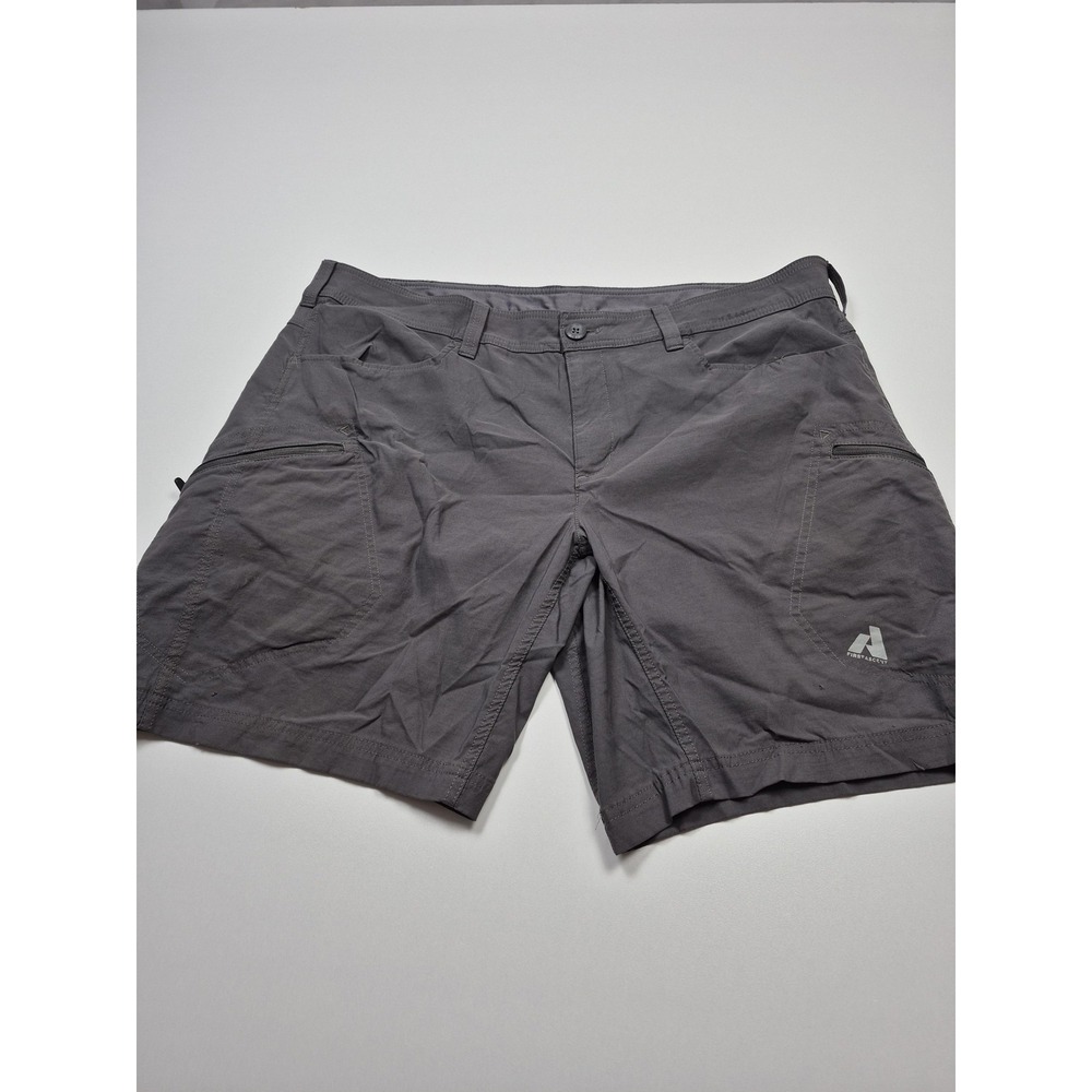 Eddie Bauer First Ascent Shorts Mens 42 Gray Blue Guide Pro Outdoors Hiking